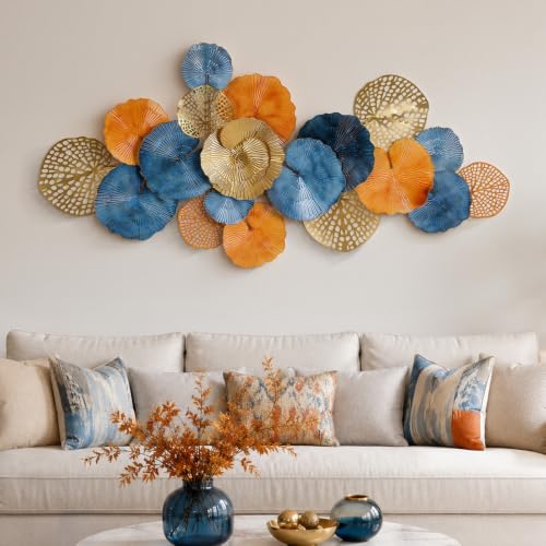 Modern 3D Large Metal Wall Art for Living Room Bedroom Entryway Decoration - color: Style-8