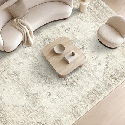Garvee Beige Boho Washable 2x6 Runner Rug for Kitchen Hallways Entryway - color: Beige, size: 2' x 6' (Rectangular)