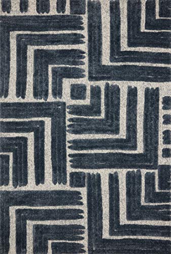 Loloi Hagen Blue/White 7'-10" x 10'-10" Area Rug - color: Blue / White, size: 7'10" x 10'10" (Rectangular)