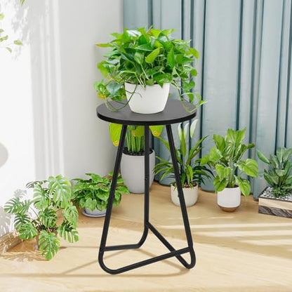 Plant Stand Indoor,Small Plant Table,Metal Display Rack,Black,20 In - color: Black, size: 20 In