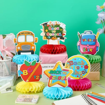 10Pcs Back to School Centerpieces, First Day of School Table Decor - style: Back to School Style