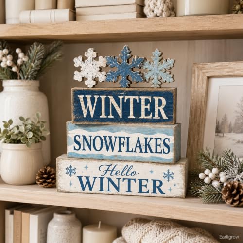Christmas Decorations Indoor, 4pcs Christmas Winter Snowflakes Home Decor - style: Snowflakes