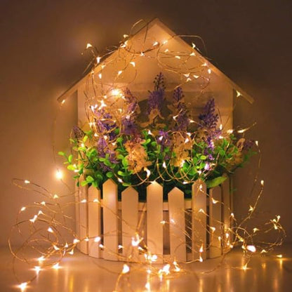 Twinkle Star 300 LED Copper Wire String Lights, Warm White 99 FT - color: Warm White, size: 99 ft