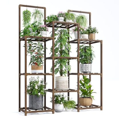 EnHomee 47.6" H Plant Stand, Indoor Outdoor Stand for Living Room Patio
