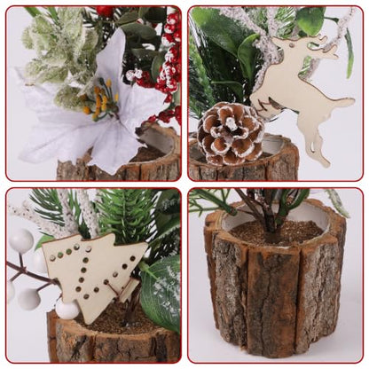 winemana Christmas Table Decorations Indoor Xmas Centerpieces Decor, 3 Pack - size: Style 1
