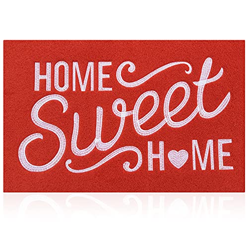 AAZZKANG Doormats for Entrance Anti Slip Easy to Clean Home Welcome Mats for Front Door Entryway,Patio,High Traffic Areas - color: Cerise, size: 18" x 28" (Rectangular)