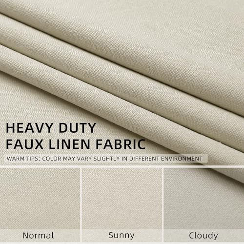ChrisDowa Birch Blackout Curtains 45 Inches Long 2 Panels for Bedroom - color: Birch, size: 52"W x 45"L (Pack of 2)