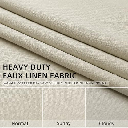 ChrisDowa Birch Blackout Curtains 45 Inches Long 2 Panels for Bedroom - color: Birch, size: 52"W x 45"L (Pack of 2)