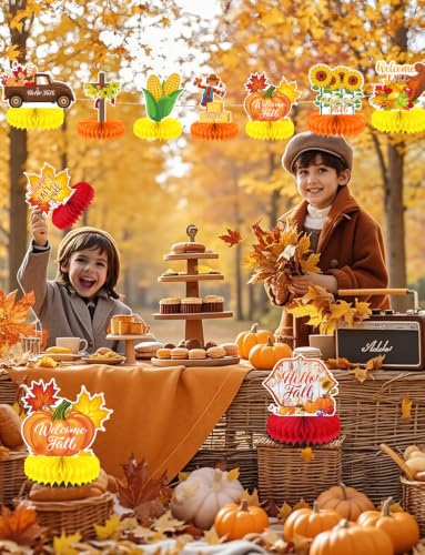 Fall Table Decorations, Thanksgiving Centerpieces for Dinner Table - style: Fall
