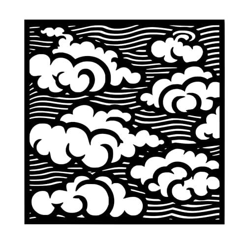 Metal Wall Decor | 17'' x 17'' x 0.05'' Clouds Art Themed Wall Decorations | Handmade Indoor and Outdoor Wall Art (17'' x 17'', Clouds, Black) - size: 17'' x 17'', style: Clouds