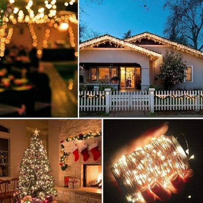 Twinkle Star 300 LED Copper Wire String Lights, Warm White 99 FT - color: Warm White, size: 99 ft
