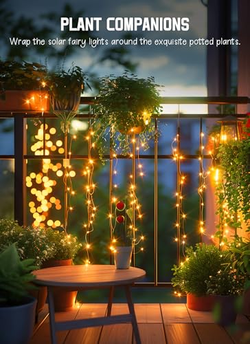 Solar String Lights Outdoor, 2 Packs Total 132 Ft 400 LED Lights Warm White - color: Warm White, size: 66FT*2Packs