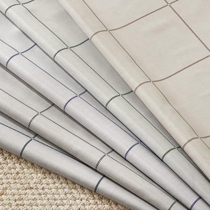 NICETOWN 100% Blackout Taupe Plaid Curtains for Bedroom, W52xL84, 2 Panels - color: Taupe, size: 52"W x 84"L (Pack of 2)