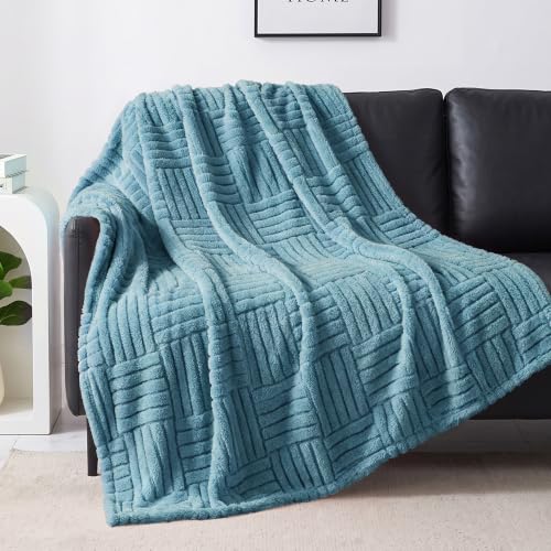 Whale Flotilla Lightweight Fleece Throw Blanket for Couch, Slate Blue - color: Slate Blue, size: Throw(50x60 Inch)
