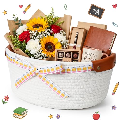 Havawish 1 Pack Thanksgiving Teacher Basket, DIY Empty Gift Basket, Pencil - style: Pencil