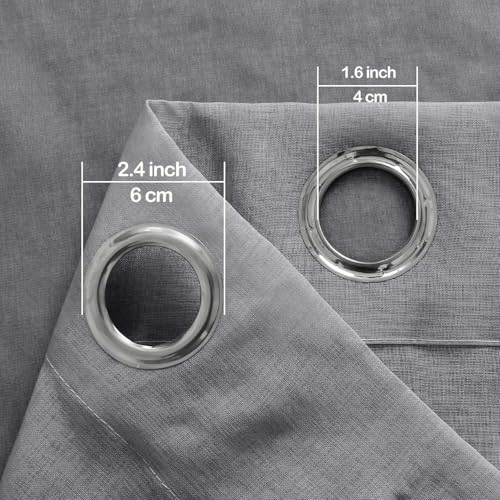 DWCN Black Ombre Sheer Curtains 84 Inches Long for Living Room 2 Panels Set - color: Black, size: 42"W x 84"L (Pack of 2)