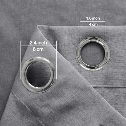 DWCN Black Ombre Sheer Curtains 84 Inches Long for Living Room 2 Panels Set - color: Black, size: 42"W x 84"L (Pack of 2)