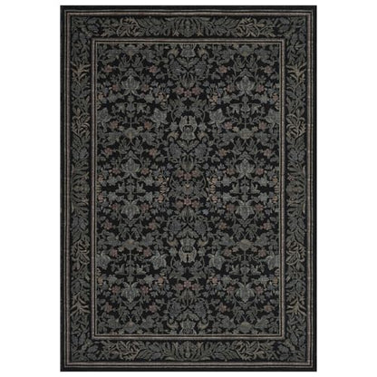GarveeHome Washable 4x6 Entryway Rugs Non Slip Kitchen Area Rug, Black - color: Black, size: 4' x 6' (Rectangular)