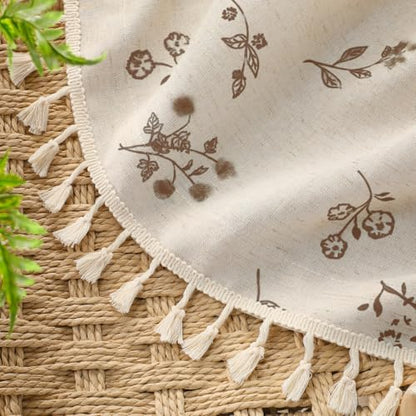Boho Floral 100% Blackout Curtains 84 Inch 2 Panels Brown - color: Blackout Brown, size: 52"W x 84"L (Pack of 2)