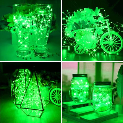 ZGWJ 12 Pack Green Fairy Lights, Mini String Lights - color: Green, size: 12P