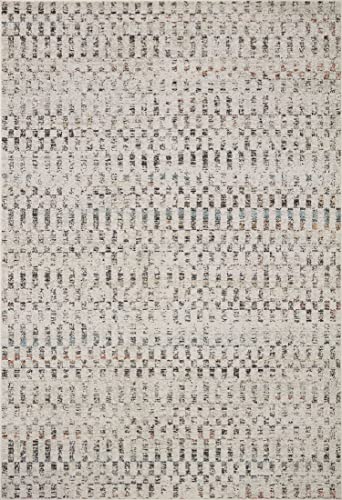 Loloi Kamala 그레이/멀티 1.8-17.8cm x 2.9m(6피트-7인치 x 9피트-6인치) 부분 러그