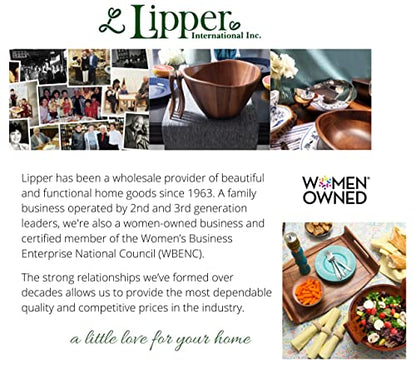 Lipper International Rubberwood Footed Bowl with Cherry Finish for Fruits, Salads, or Popcorn, Large, 13.75" Diameter x 5" Height, 216.41 Fl. Oz., Single Bowl - size: Large, style: Bowl
