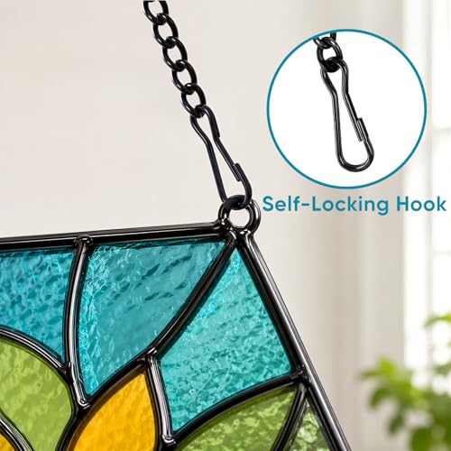 30 Inch Metal Chain for Hangings, Black Chains, with Safety Hooks - color: Black