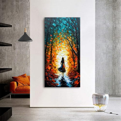 Alenoss Hand Painted Modern Oil Paintings on Canvas Wall Art - color: AL-B104
