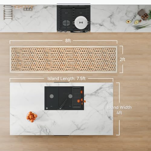 2x8ft Non Slip Hallway Runner Rug，Low Pile Kitchen Runner Rug,Grey - color: Orange, size: 2'x8'