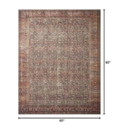 Loloi Wynter Onyx/Multi 5'-0" x 7'-6" Area Rug - color: Onyx / Multi, size: 5' x 7'6" (Rectangular)