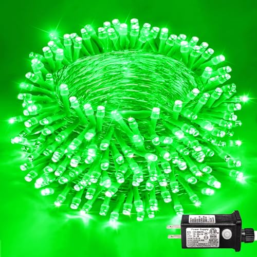 82FT 250 LED String Lights Indoor, Green Christmas Lights Outdoor - color: Green, size: 82FT 250LED
