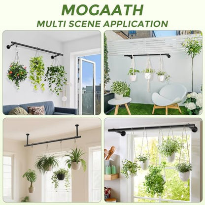 Window Plant Hanger Indoor, 64 Inch Heavy Duty Plant Hanging Rod - size: 64 Inch