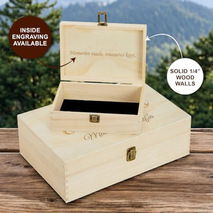 Personalized Adventure Memory Box, Engraved Travel Keepsake for Couples - style: 12. Adventure Box