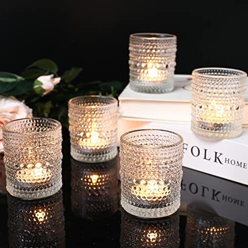 48 Pack Votive Candle Holders, Tea Light Candle Holders for Centerpieces - color: Clear, size: 2x2.5IN