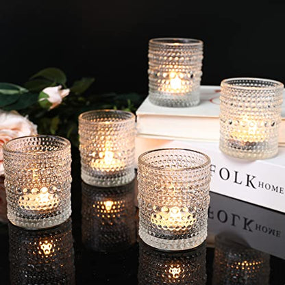 48 Pack Votive Candle Holders, Tea Light Candle Holders for Centerpieces - color: Clear, size: 2x2.5IN