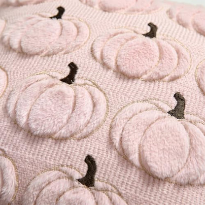 AVOIN colorlife Pink Fall Pumpkin Throw Pillow Covers 18x18 Inch - color: Pink, size: 18" x 18" (Pack of 2)