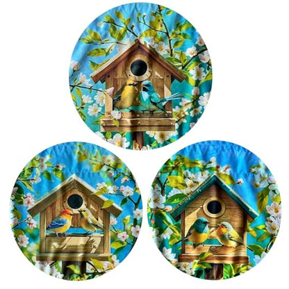 Birdhouse Floral Flower Window Curtain Valance 52X16 Inches - color: Birdhouse