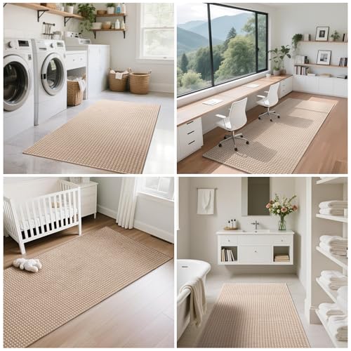 YDKGL Washable Area Rugs 5x7 ft Non Slip Area Rug for Living Room Brown - color: A- Brown, size: 5' x 7'