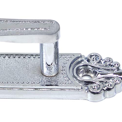 Ailejia 1 Pair Zinc Alloy Curtain Holdbacks Tassel Curtain Tieback Hooks Multi Use Wall Hook (Silver White) - color: Silver White