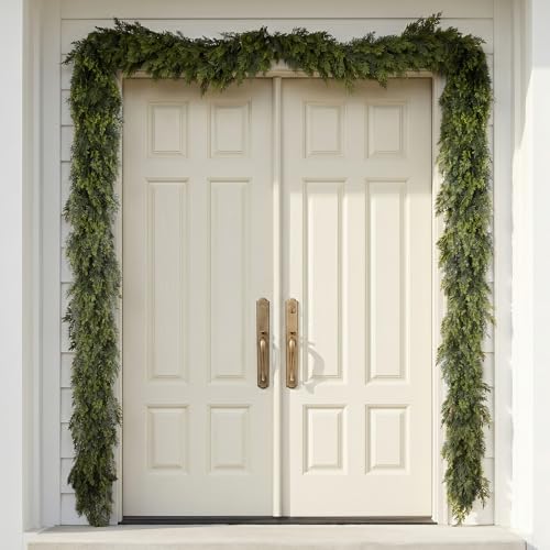 Daynight 12FT Christmas Garland, 1 Pcs Realistic Cedar Garlands - size: 12FT