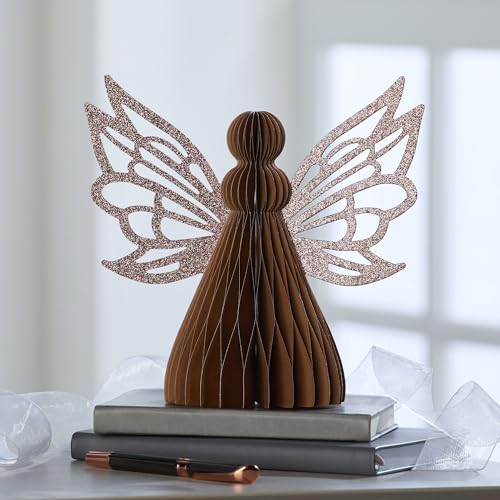 Your Heart's Content Honeycomb Paper Angel (Bronze Angel) - color: Bronze Angel