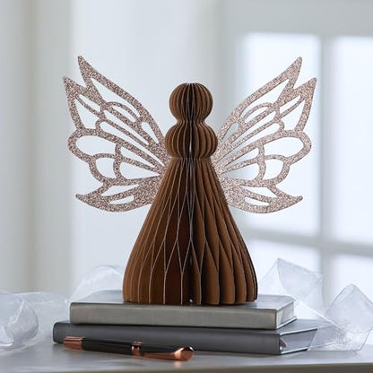 Your Heart's Content Honeycomb Paper Angel (Bronze Angel) - color: Bronze Angel
