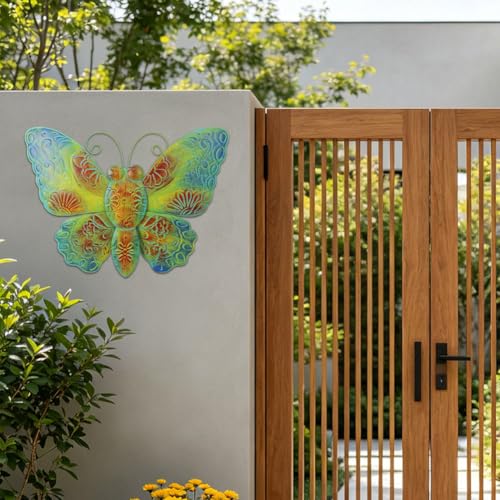 VEWOGARDEN Butterfly Wall Decor Large Outdoor Metal Wall Art - style: Large Butterfly