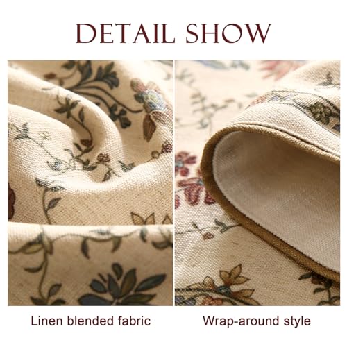 Patdrea Designer French Elegant Linen Table Runner,12"X71"-Audrey A - color: Audrey a Linen, size: 12"*71"