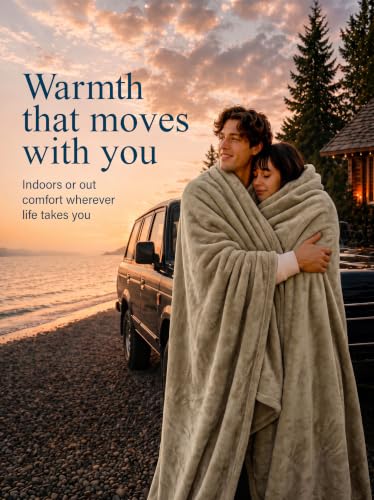 Utopia Bedding Ultra Soft Fleece Bed Blanket Throw Size Camel (50x60 Inch) - color: Camel, size: Throw (50x60 Inch)