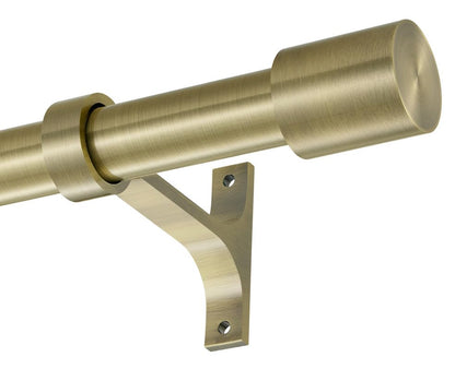 Single Curtain Rods 48-84 Inch, Antique Bronze, Metal, Wall Mounted - color: Antique Bronze, size: 48-84"