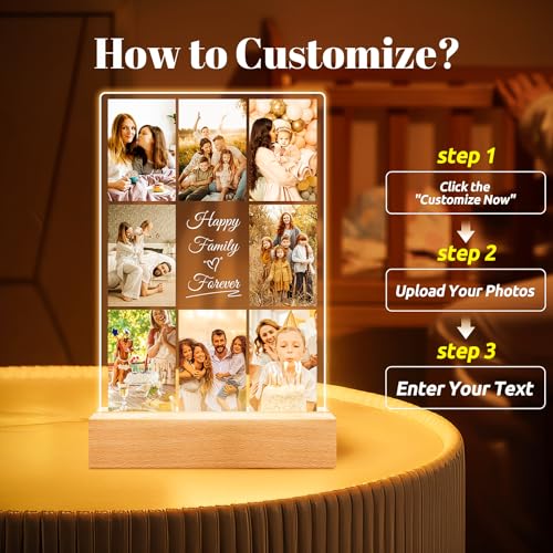 Personalized Picture Frame, Personalized Birthday Gifts for Women Men - color: Style 07