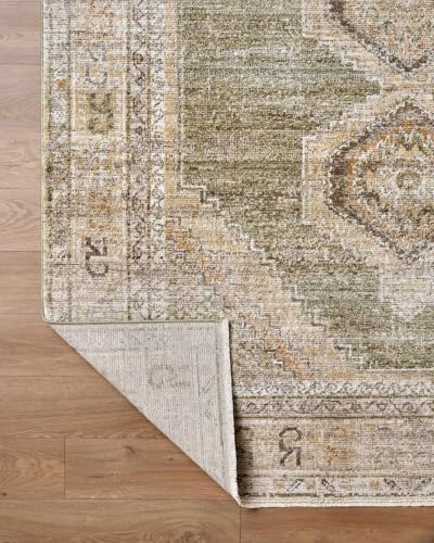 Hauteloom Yiwep Hallway, Kitchen Runner Rug - Bohemian Transitional - Taupe, Olive, Medium Brown - 2'6" x 7'3" - color: Taupe, Olive, Medium Brown / Elinor, size: 2'6" x 7'3" (Runner)