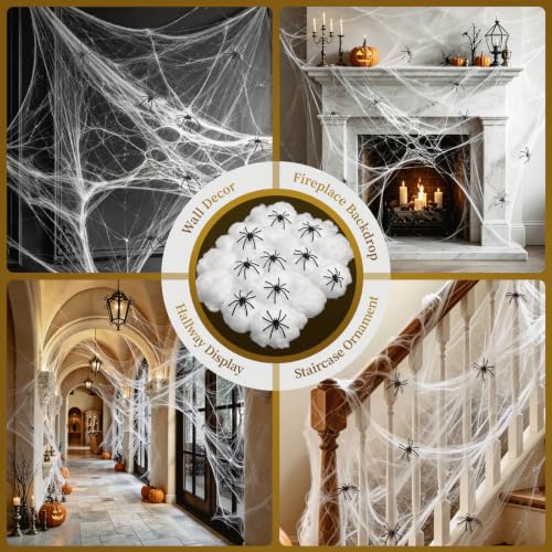 4 in 1 Gothic Halloween Skull Planter Centerpiece Table Decor Set