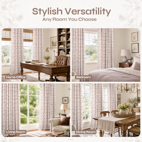 BGment Mocha Linen Curtains for Living Room 84 inches Long - 2 Panels - color: Mocha, size: 52"W x 84"L (Pack of 2)